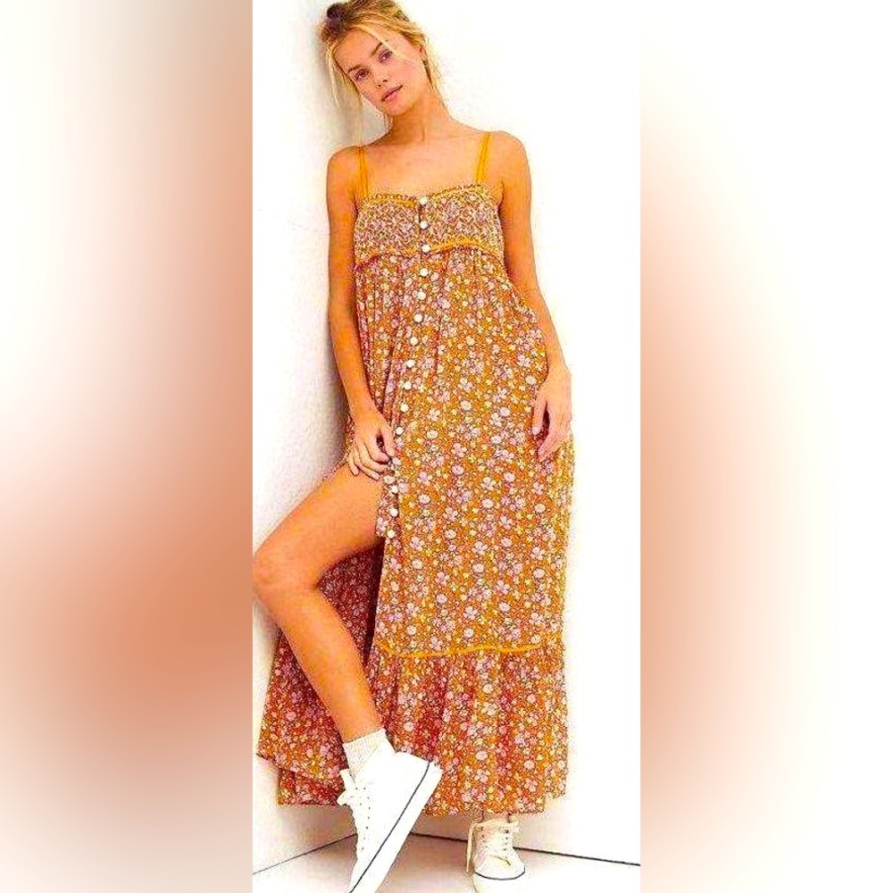 NEW Free People Molly Jo Midi Dress size L